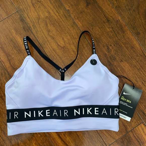 Nike Other - Nike Training Indy Air Graphic Sports Bra lavender